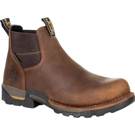 Stylish Georgia Brown Eagle One Waterproof Chelsea Work Boots 11.5W Efficient