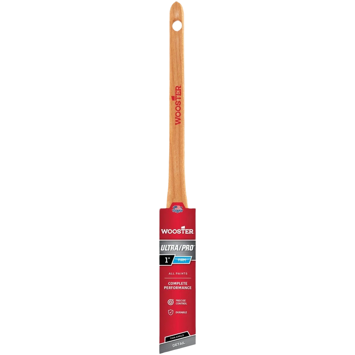 Green Wooster Ultra Pro Firm Willow Thin Angle Sash Paint Brush 1 in. Relaxed