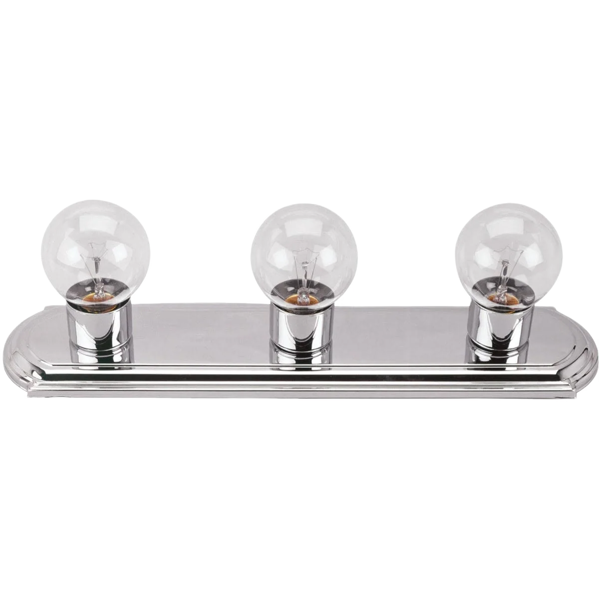 Functional Home Impressions Chrome 3 Bulb Vanity Bath Light Bar 18 in. Versatile