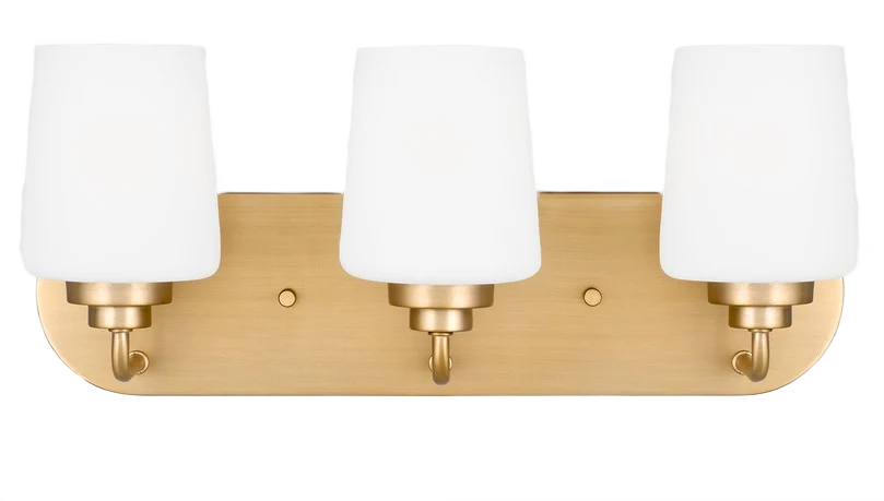 High-End Visual Comfort 3 Fixture Satin Brass Generation Windom Sconce Contemporary