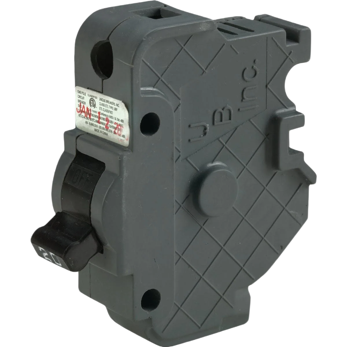 High-Grade Connecticut Electric 1 In. 20A Single-Pole Circuit Breaker for Federal Pacific Traditional