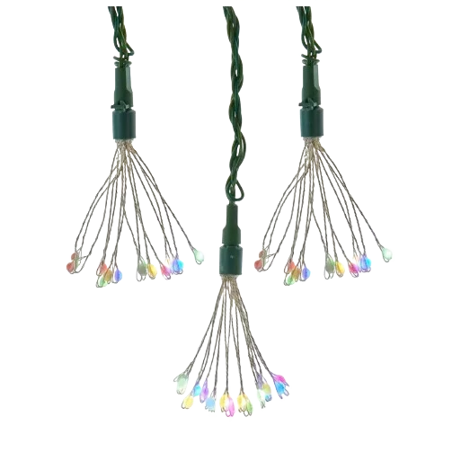 Genuine Kurt S. Adler Multicolored Twinkle LED Light Set 12 ft. Prestigious