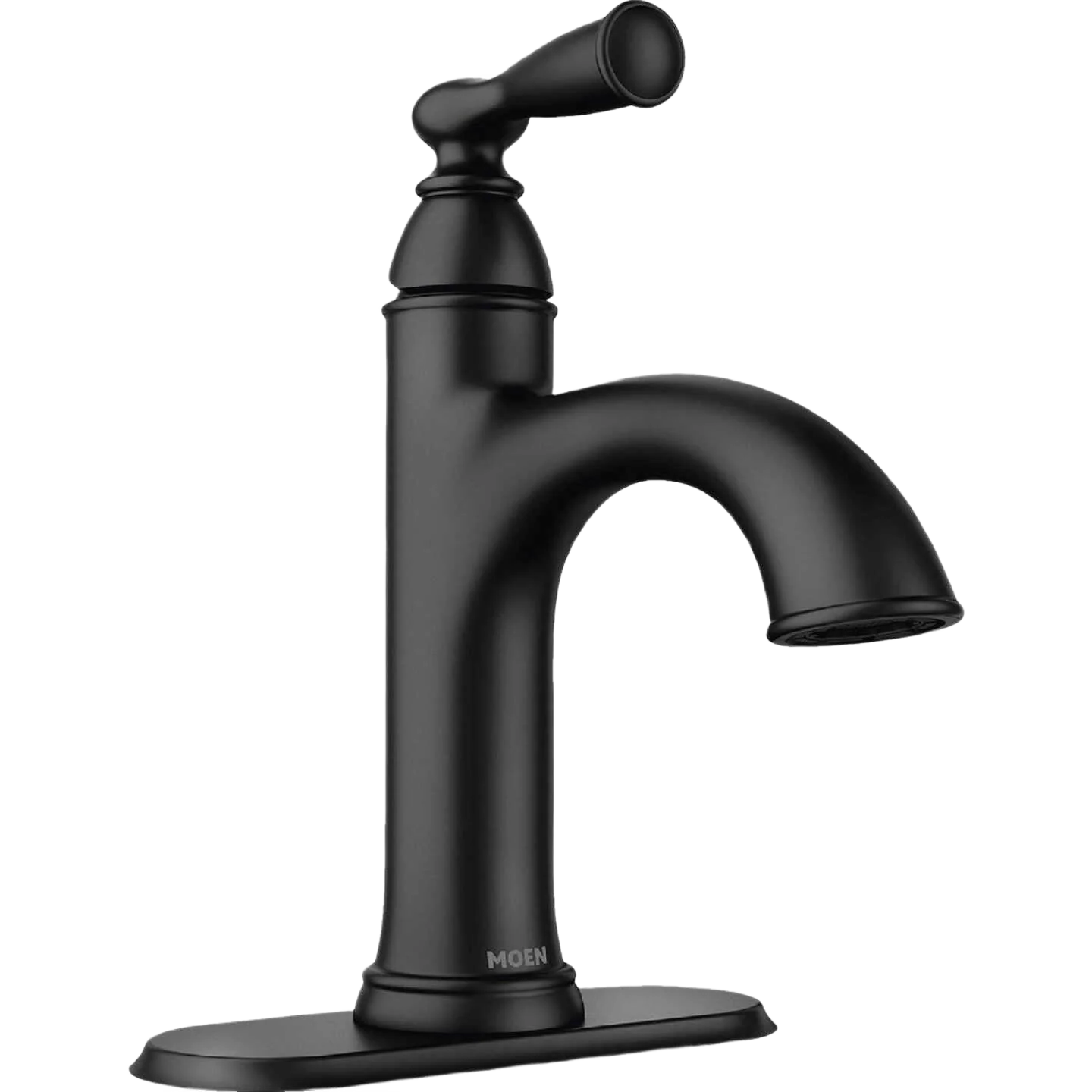 Casual Moen Banbury Matte Black One-Handle High Arc Bathroom Faucet Eco-Friendly