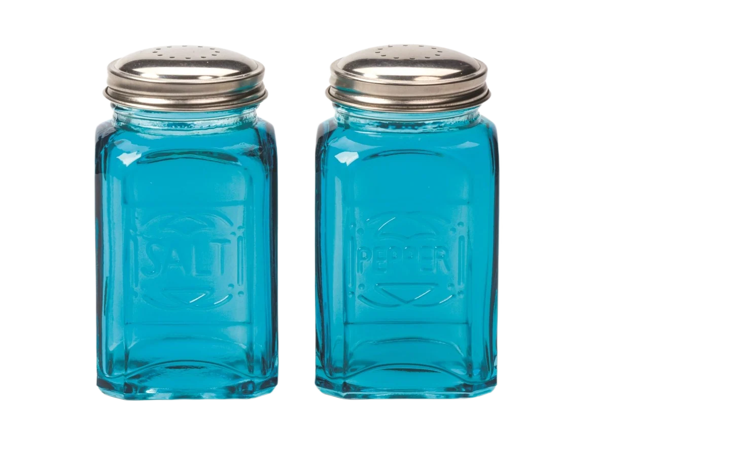Environmentally Friendly RSVP Salt Pepper Shakers – Turquoise Classic