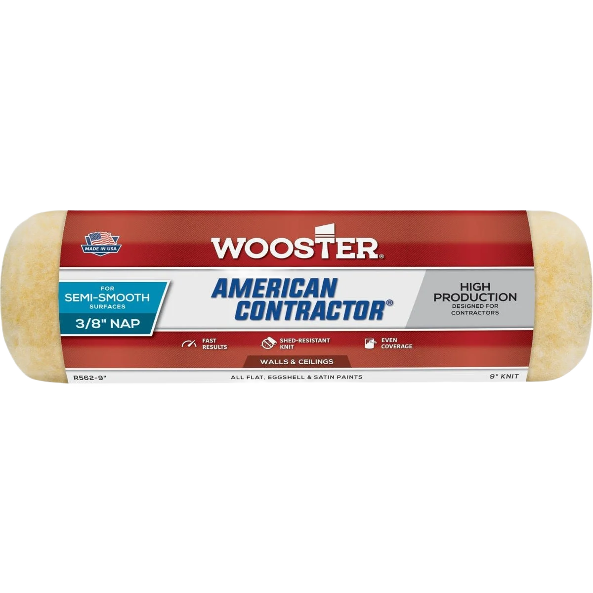 Luxury Wooster American Contractor Knit Fabric Roller Cover 9 x 3 8 in. Minimalist
