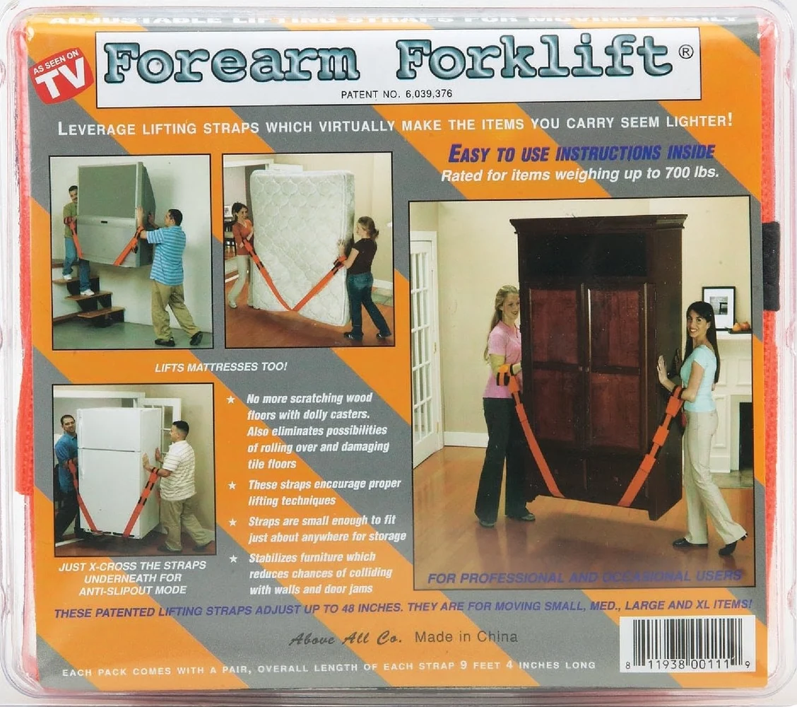 Exclusive Forearm Forklift Straps Enhanced