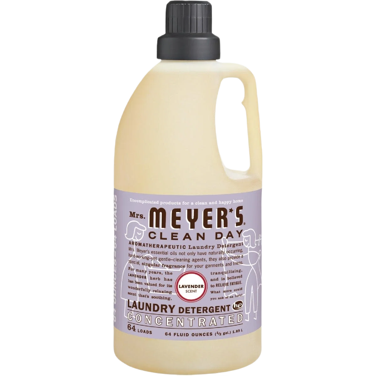 Safe Mrs. Meyer’s Lavender Clean Day Concentrated Laundry Detergent 64 oz. Certified