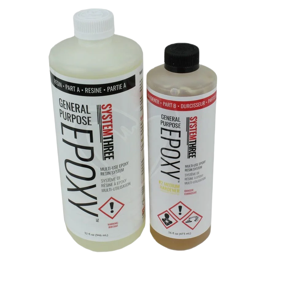 Smooth System Three General Purpose Epoxy Kit W 2 Medium Fast Hardener 1-1 2 Quart Prestigious