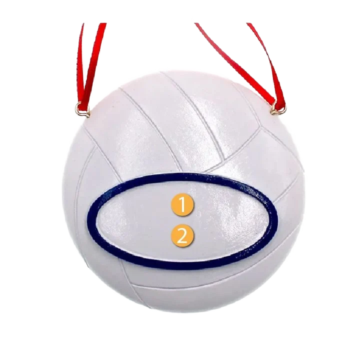 Casual Kurt S. Adler Personalized Volleyball Ornament Modern