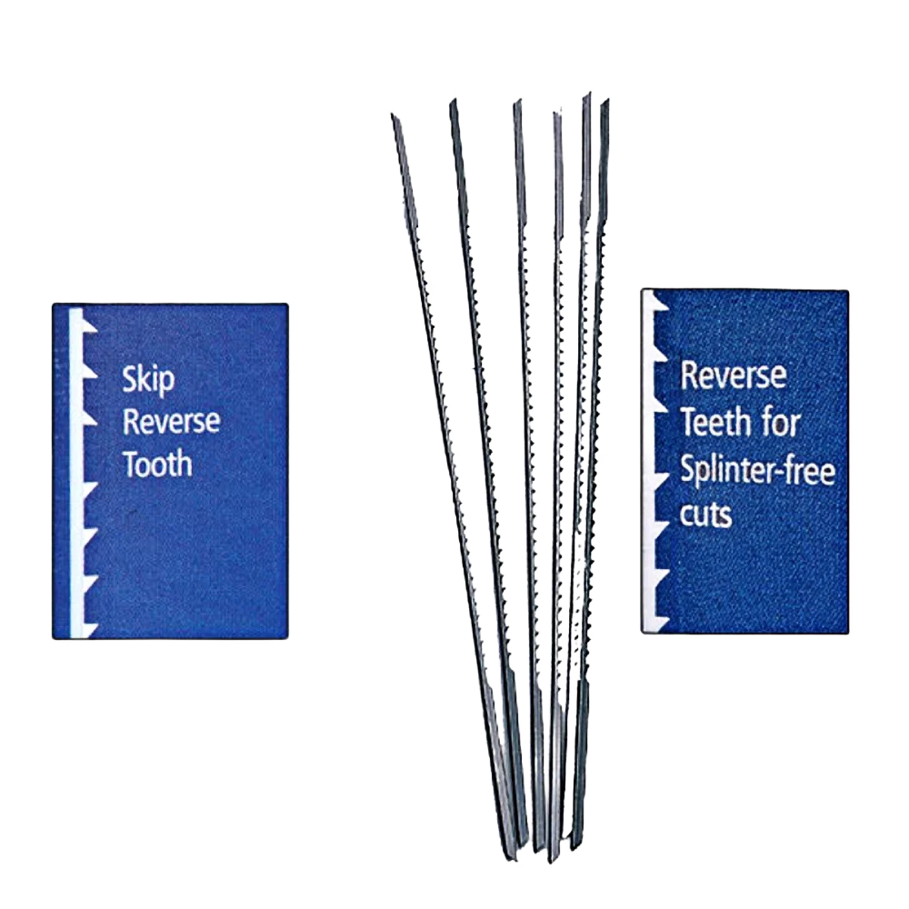 Official Olson PGT Reverse Tooth Scroll Saw Blades – 7RG Solid