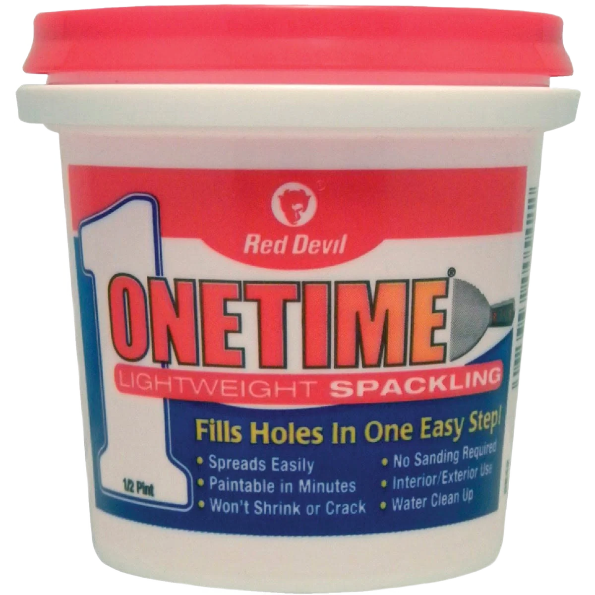 High-Quality Red Devil Onetime Lightweight Acrylic Spackling Compound 1 2 Pint Trendy