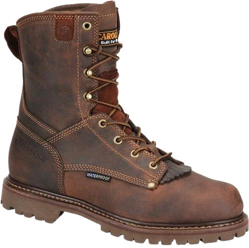 Smooth Carolina Men’s Medium Brown 28 Series Waterproof Logger Boots Size 14D Original Design