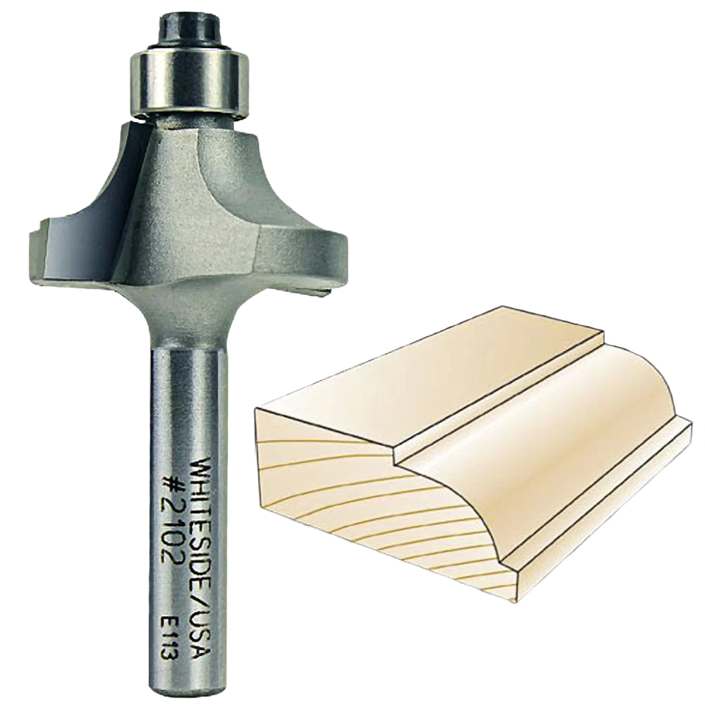 Premium Material Whiteside Beading Bit 1 4 in. SH x 5 16 in. R Exclusive