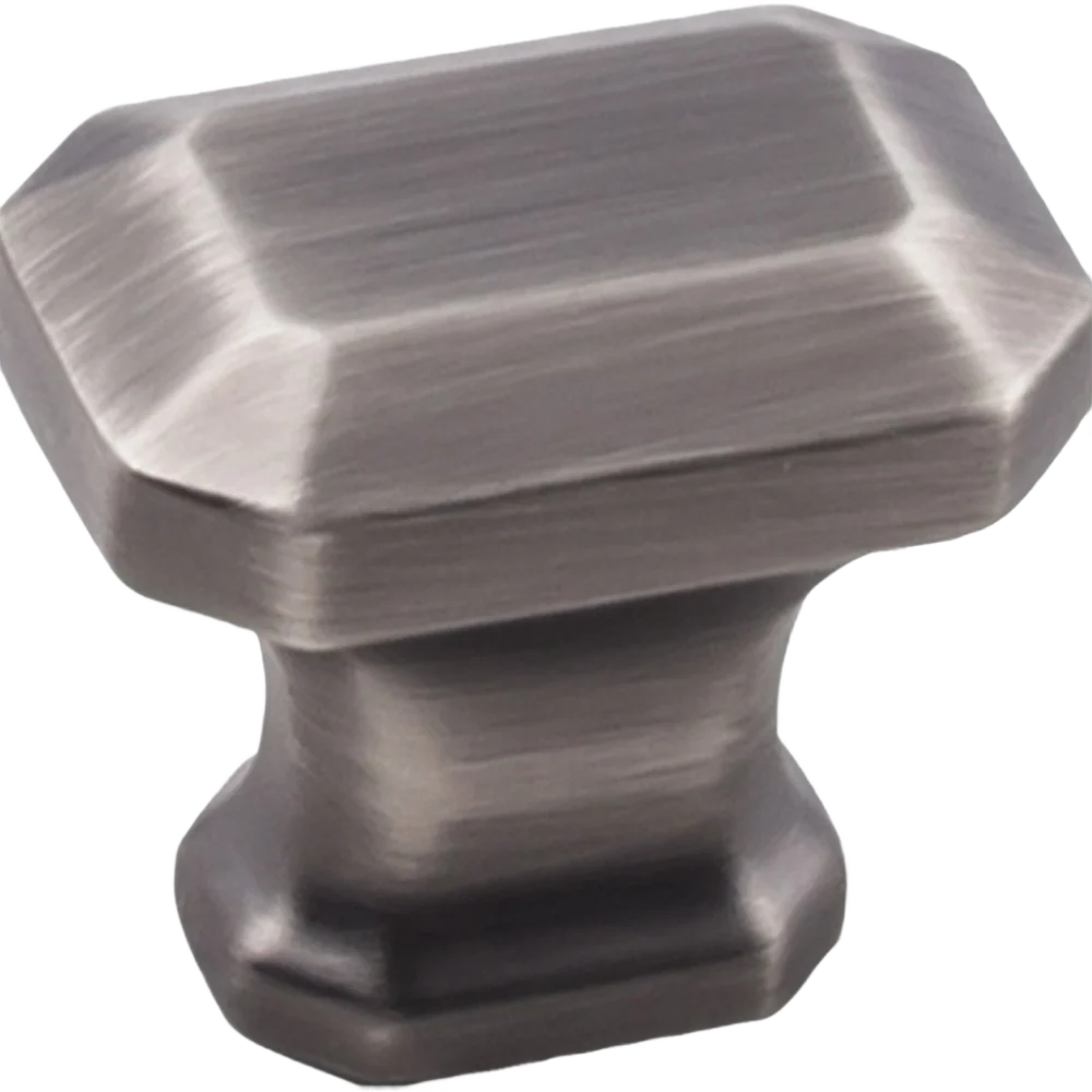 High-Quality Hardware Resources 1-1 4 In. Ella Knob Brushed Pewter Proven