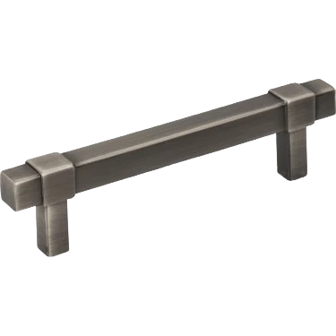 Outstanding Hardware Resources Zane 96mm Square Bar Pull Brushed Pewter Excellent