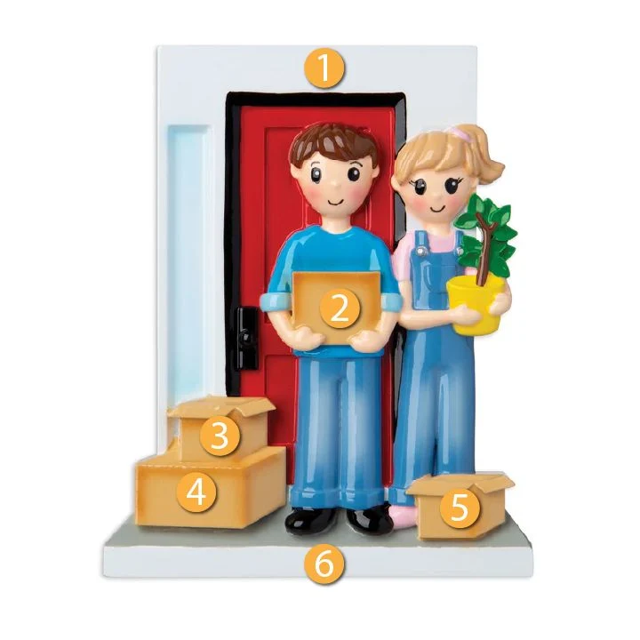 Functional PolarX Personalized Moving In Couple Ornament Trusted