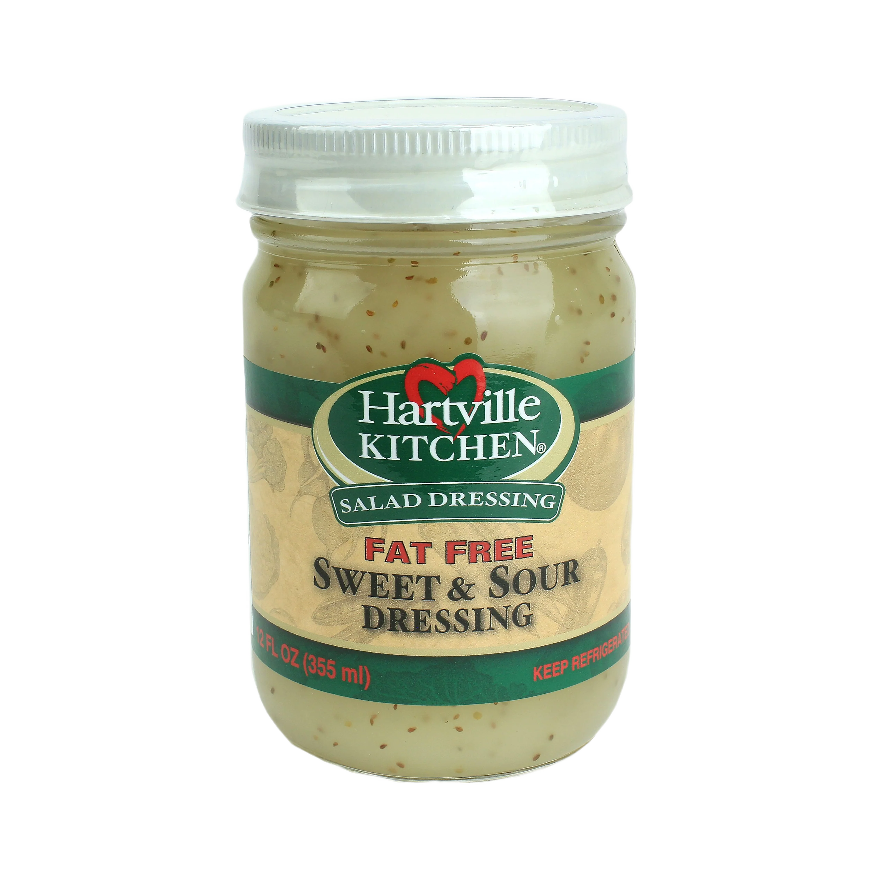 Verified Hartville Kitchen Refrigerated Fat Sweet Sour Dressing 12 oz. Exceptional