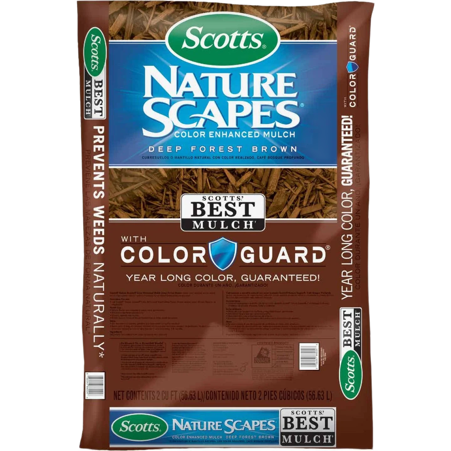 World-Class Scotts Nature Scapes 1.5 Cu. Ft. Deep Forest Brown Color Enhanced Mulch Trusted