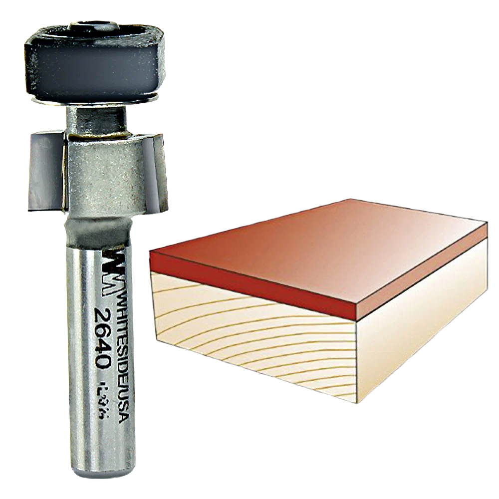 Reliable Whiteside Laminate Trim Bit w Euro Square Bearing 1 4 in. SH x 1 2 in. CD x 1 4 in. CL Minimalist