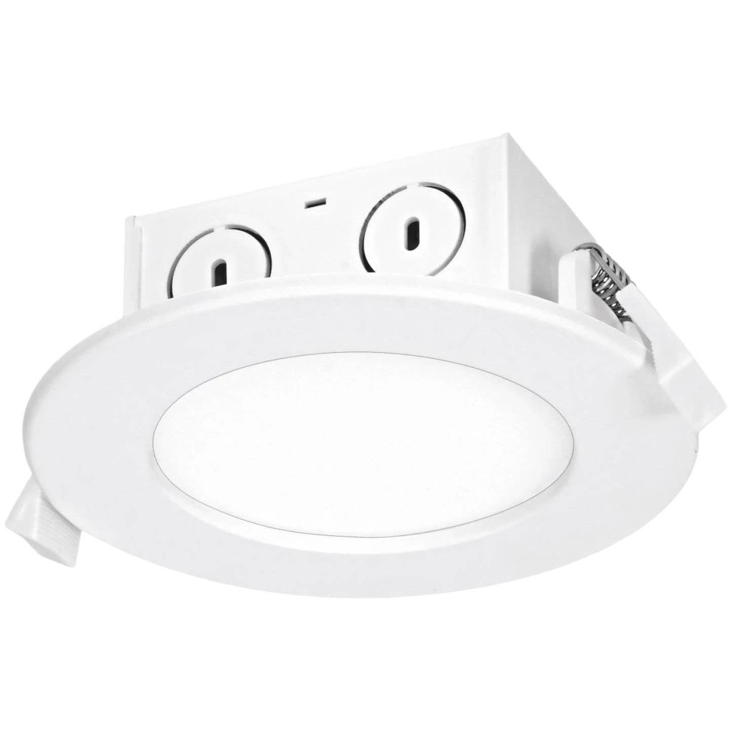 Comfortable Satco 8.5 Watt LED Edge-lit Warm White Direct Wire Downlight 4 in. Professional
