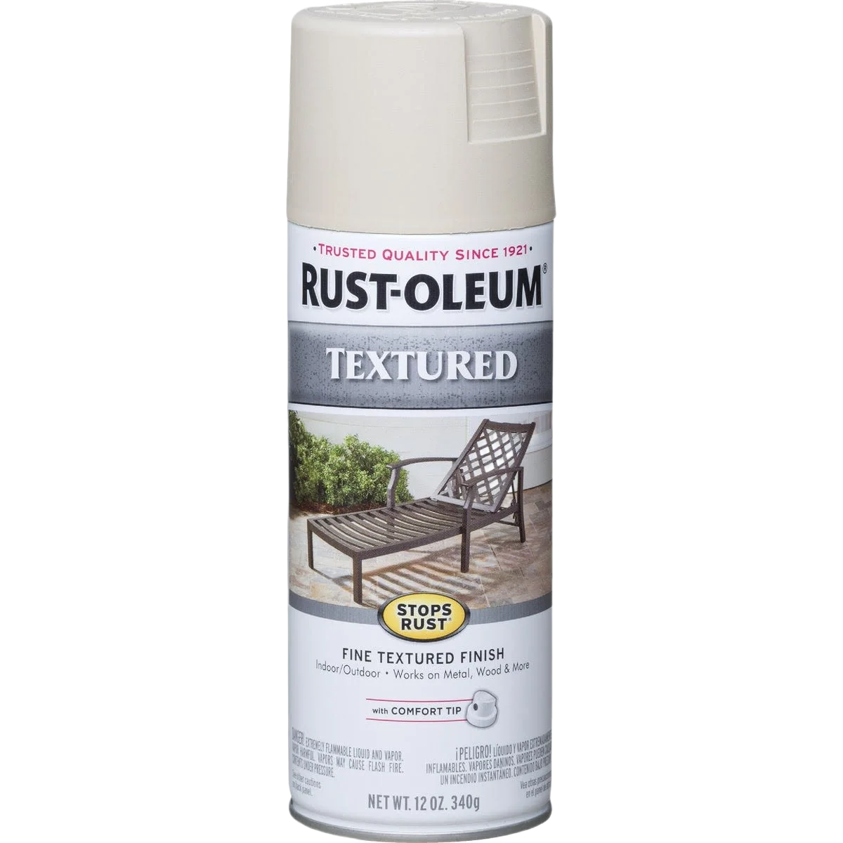 High-End Rust-Oleum White Textured Finish Spray Paint 12 oz. Effective