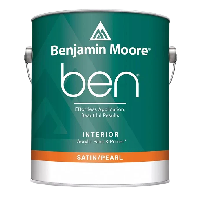 Safe Benjamin Moore Ben Satin Pearl Interior Base 3 1 quart Secure