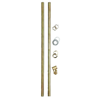 Elite Westinghouse Zinc-Plated Steel All Thread Lamp Pipe Kit 12-1 16 In. Authentic