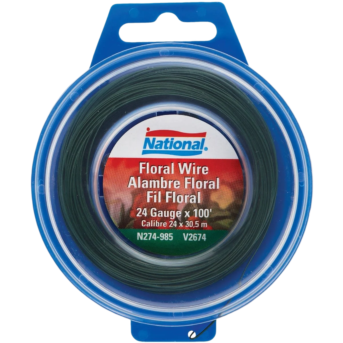 Trendy National Hardware 100 Ft. Floral And Craft Wire Reusable