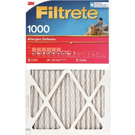 Consistent Filtretre Allergen Defense 1000 1085 MPR Furnace Filter 14 in. x 25 in. x 1 in. Breathable