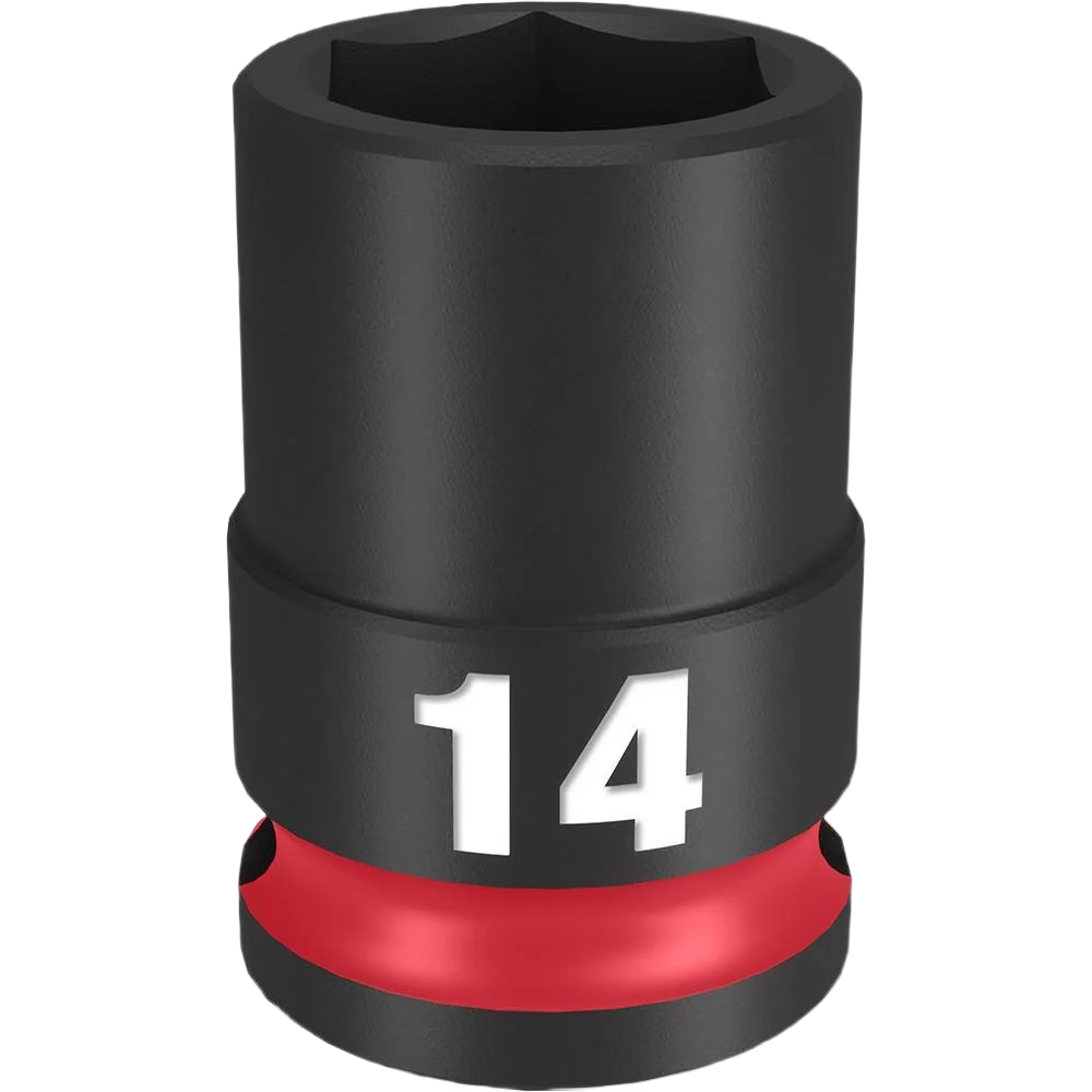 Practical Milwaukee SHOCKWAVE™ Impact Duty™ 3 8 Drive 14-mm 6 Point Socket High-Grade