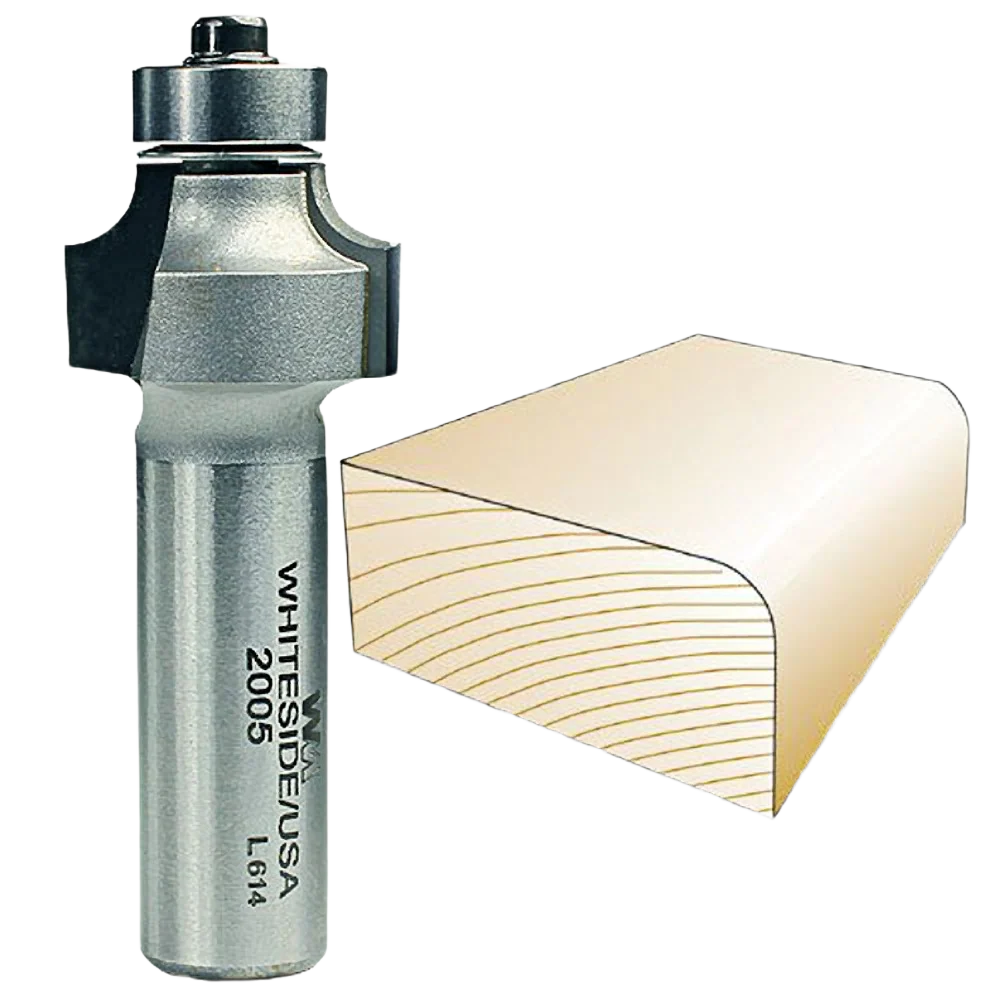 Proven Whiteside 2005 Roundover Bit 1 2 in. SH x 3 16 in. R Authentic