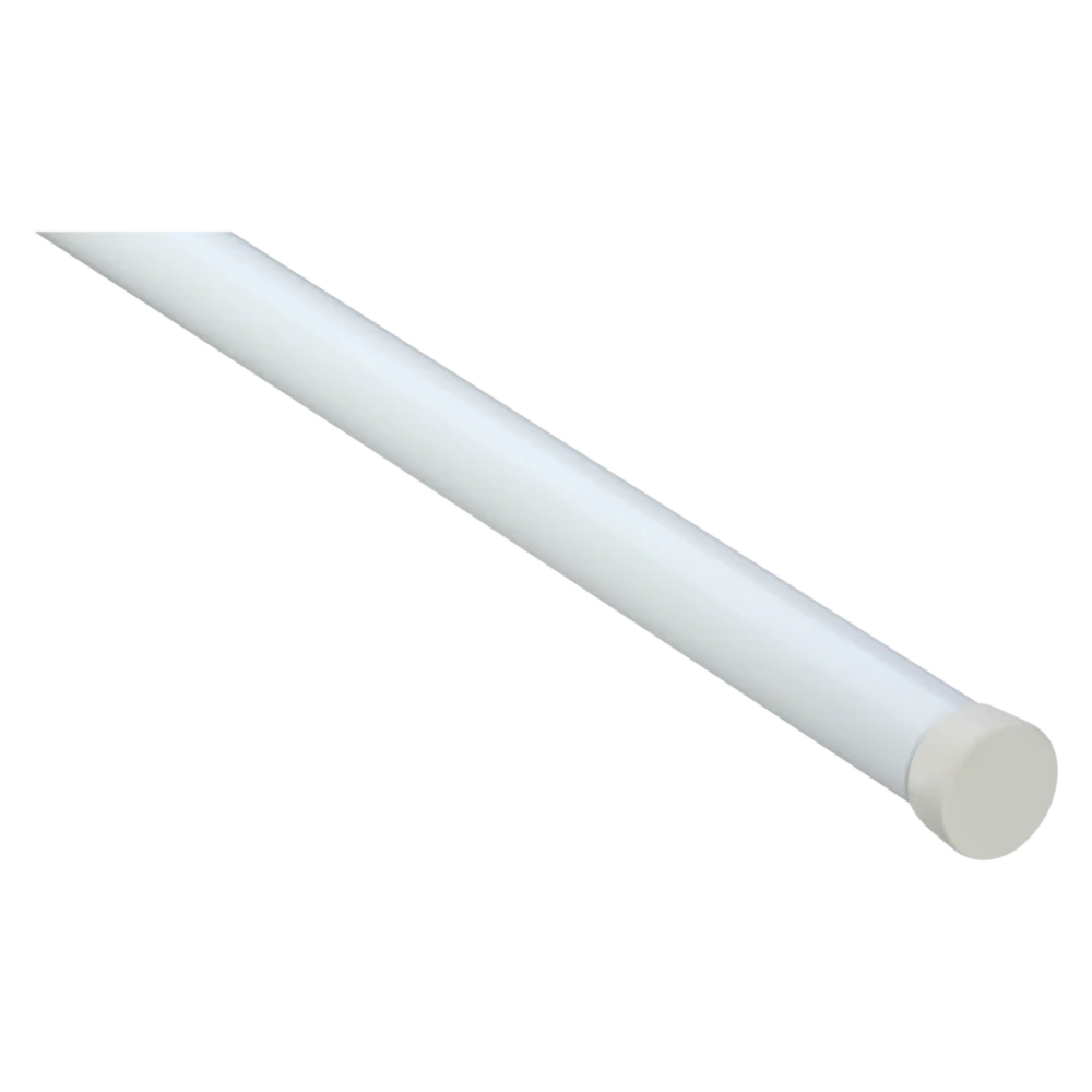 Clean National Hardware 4 Ft. White Closet Rod Enhanced