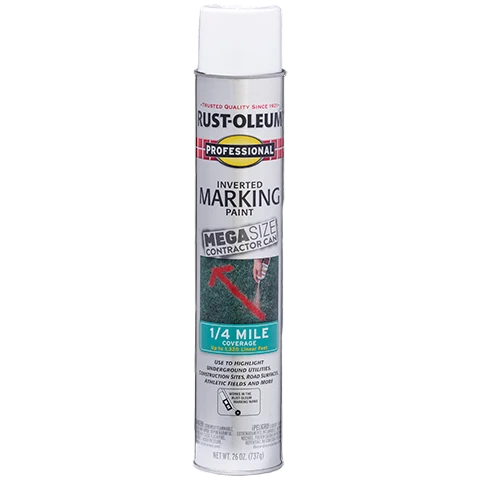 Practical Rust-Oleum Inverted White Mega Marking Paint Premium Material