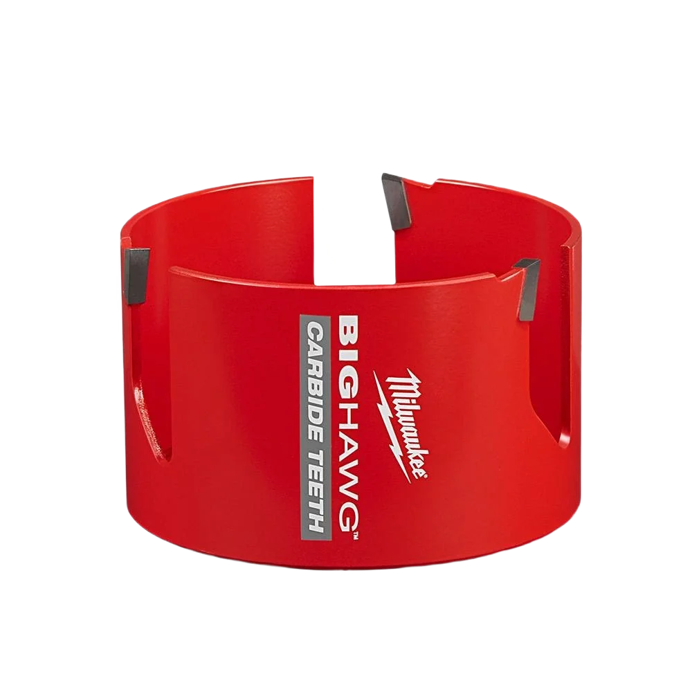 Modern Milwaukee BIG HAWG™ 4-1 4 Hole Saw w Carbide Teeth Safe