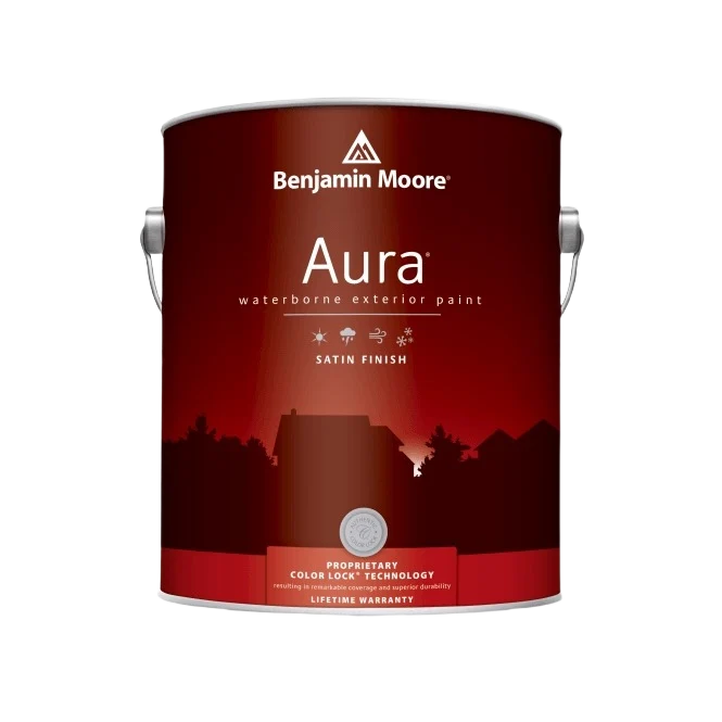 Natural Benjamin Moore Aura 4X Satin Tintable Exterior Paint 1 Quart Advanced