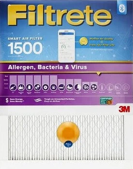Elite Filtrete Smart MPR 1500 Allergen Bacteria Virus Air Filter 20x25x1 Consistent
