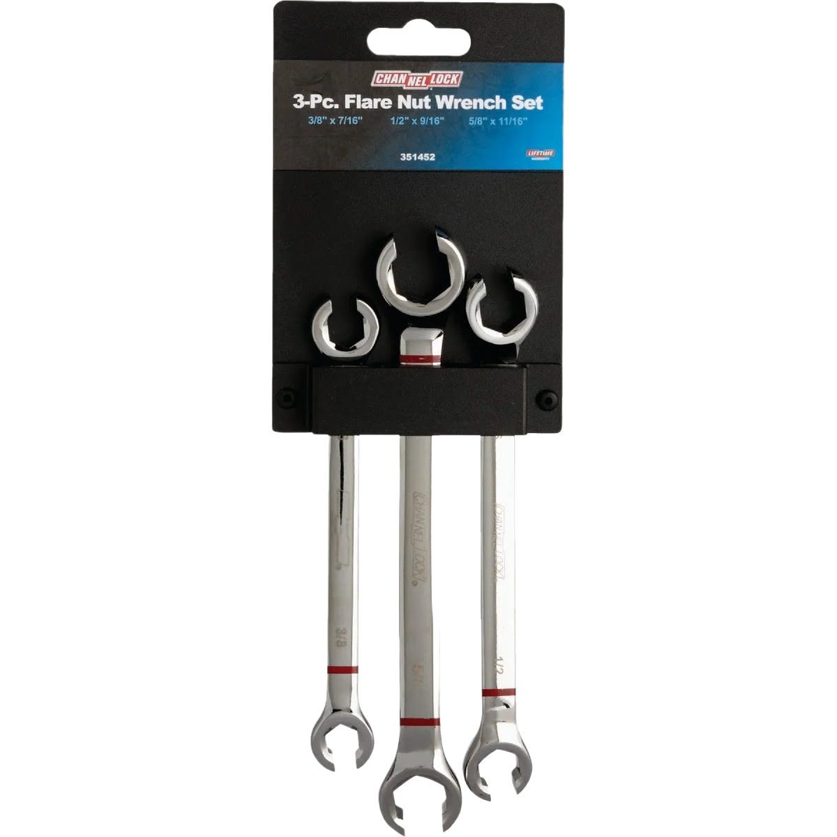Prestigious Channellock Standard Flare Nut Wrench Set 3-Piece Soft