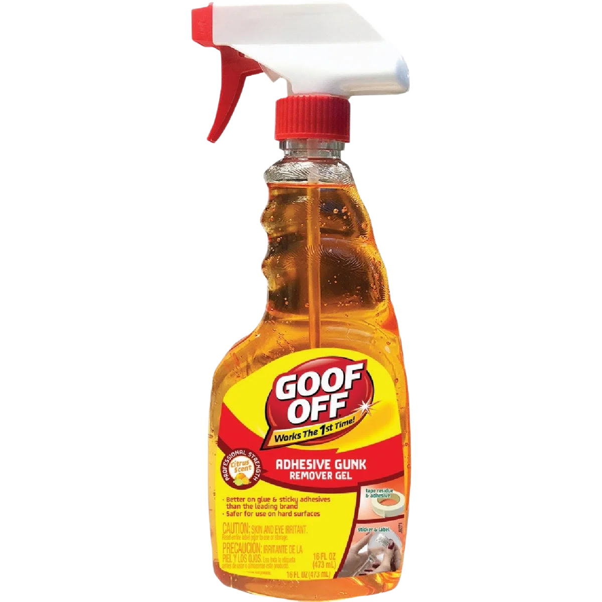 Carefully Designed Goof Off Spray Gel Gunk Adhesive Remover 16 oz. Consistent