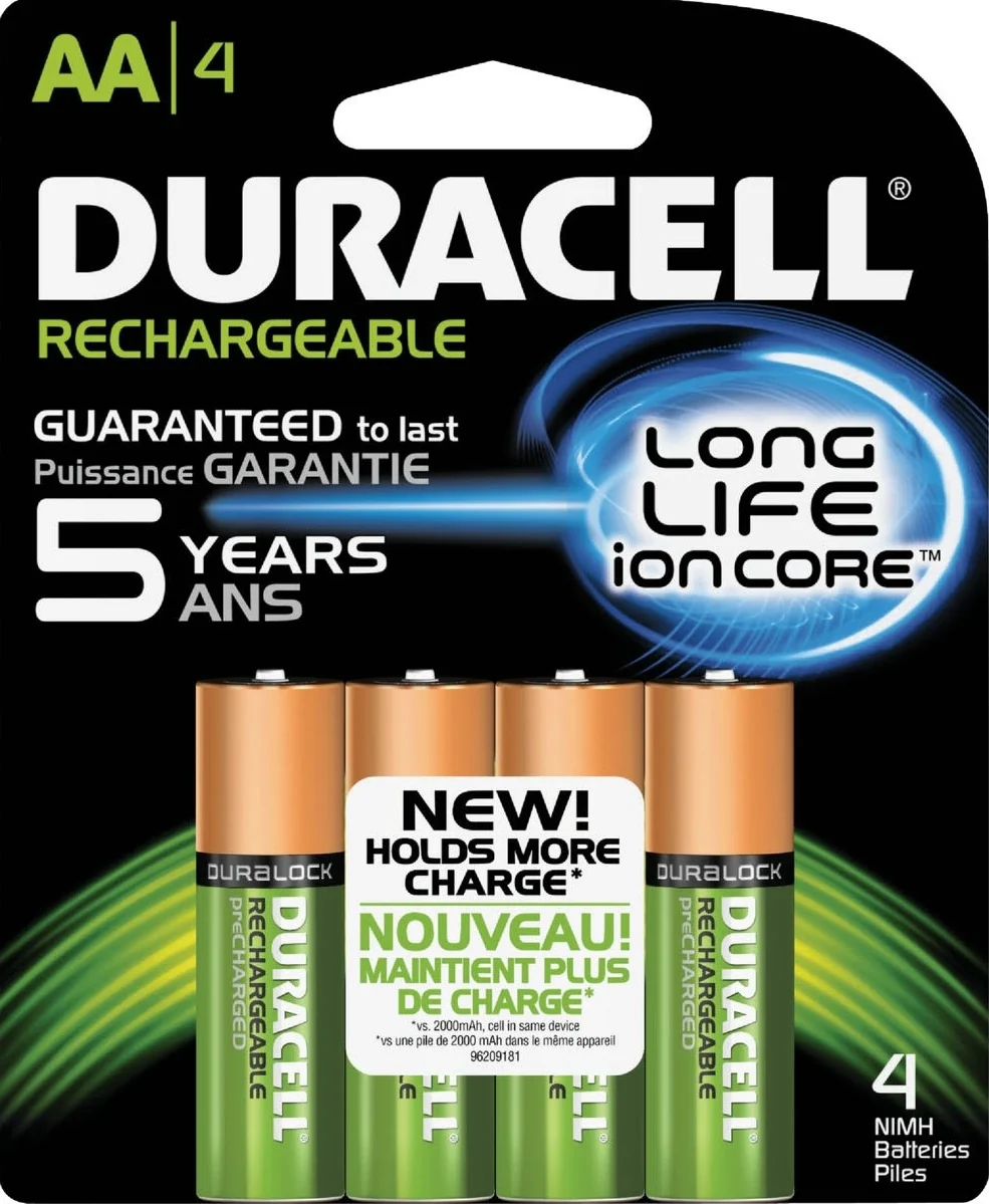Efficient Duracell AA Rechargeable Battery Official