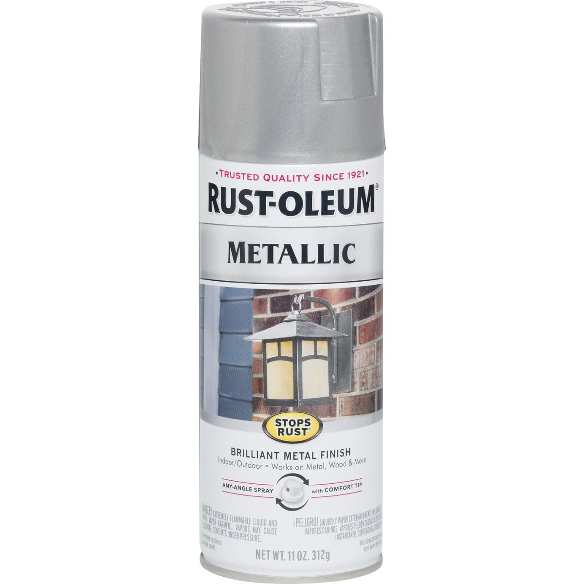 Sophisticated Rust-Oleum Silver Metallic Spray Paint 11 oz. Responsible