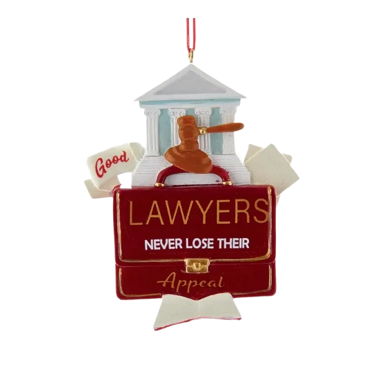 Superior Kurt S. Adler Personalized Lawyer’s Appeal Ornament Traditional