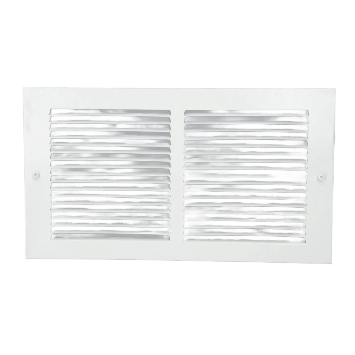 Reliable Home Impressions 6 in. x 12 in. Steel Baseboard Grille White Relaxed