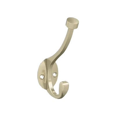 Elegant Amerock Adare Two Prong Golden Champagne Decorative Wall Hook User-Friendly