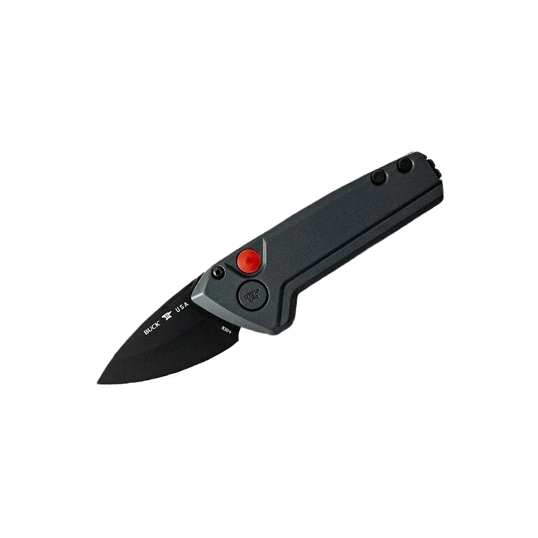 Premium Buck Knives Mini Deploy Gray Auto Knife Luxury