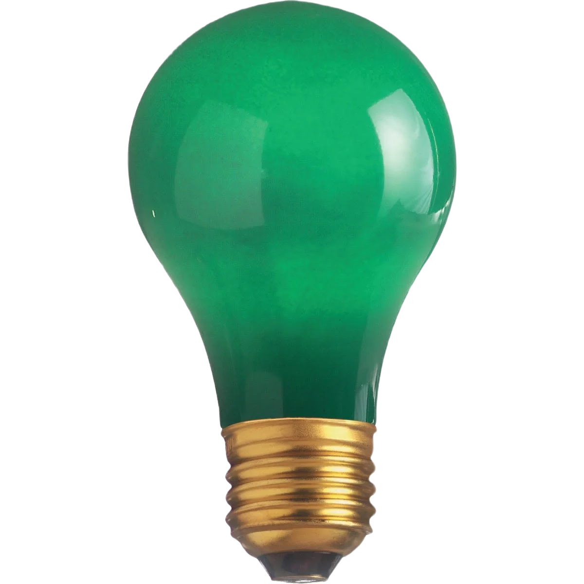 World-Class Satco 25 Watt A19 Green Party Light Bulb Sustainable
