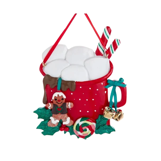 Environmentally Friendly Kurt S. Adler Personalized Mug Family of 5 Ornament Modern