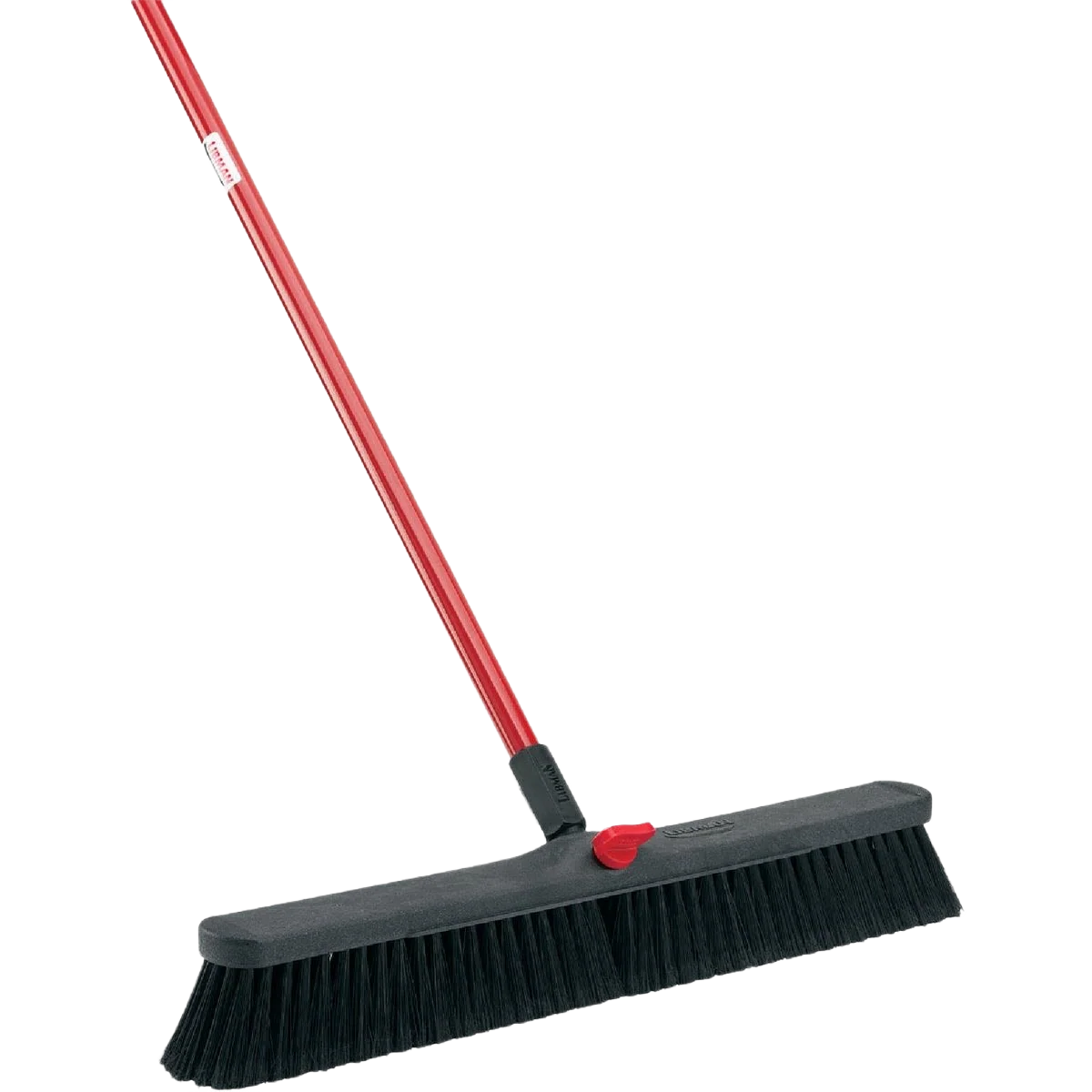 Solid Libman Steel Handle Smooth Surface Push Broom 64 in. Contemporary