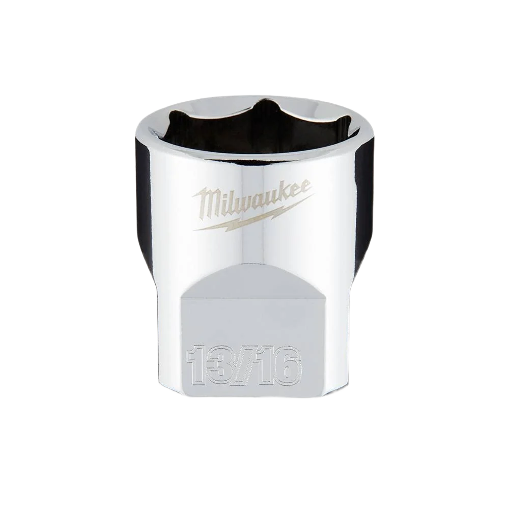 Classic Milwaukee 3 8 Drive 13 16 Standard Socket w FOUR FLAT™ Sides Certified