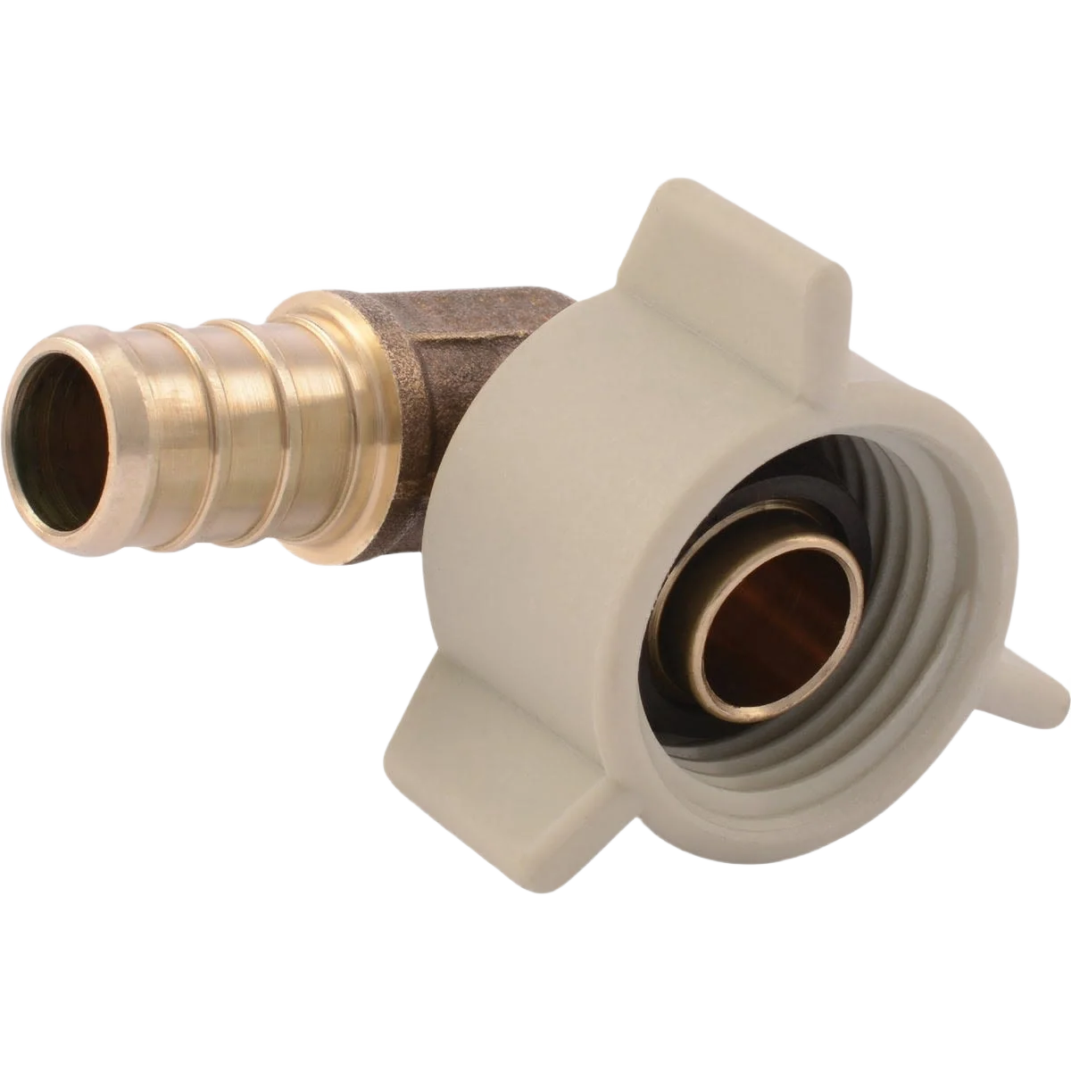 Clean SharkBite Brass PEX Swivel Elbow Original Design