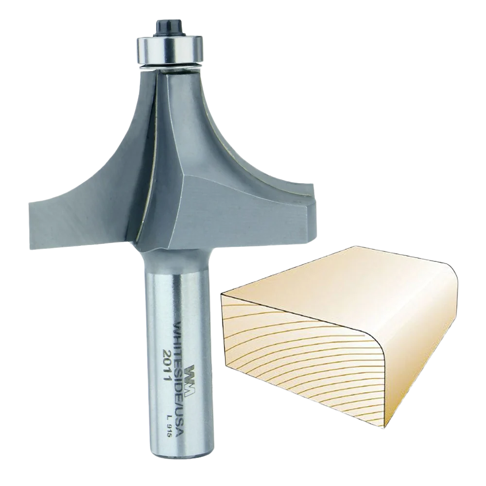 Practical Whiteside 2011 Roundover Bit 1 2 in. SH x 7 8 in. R Prestigious